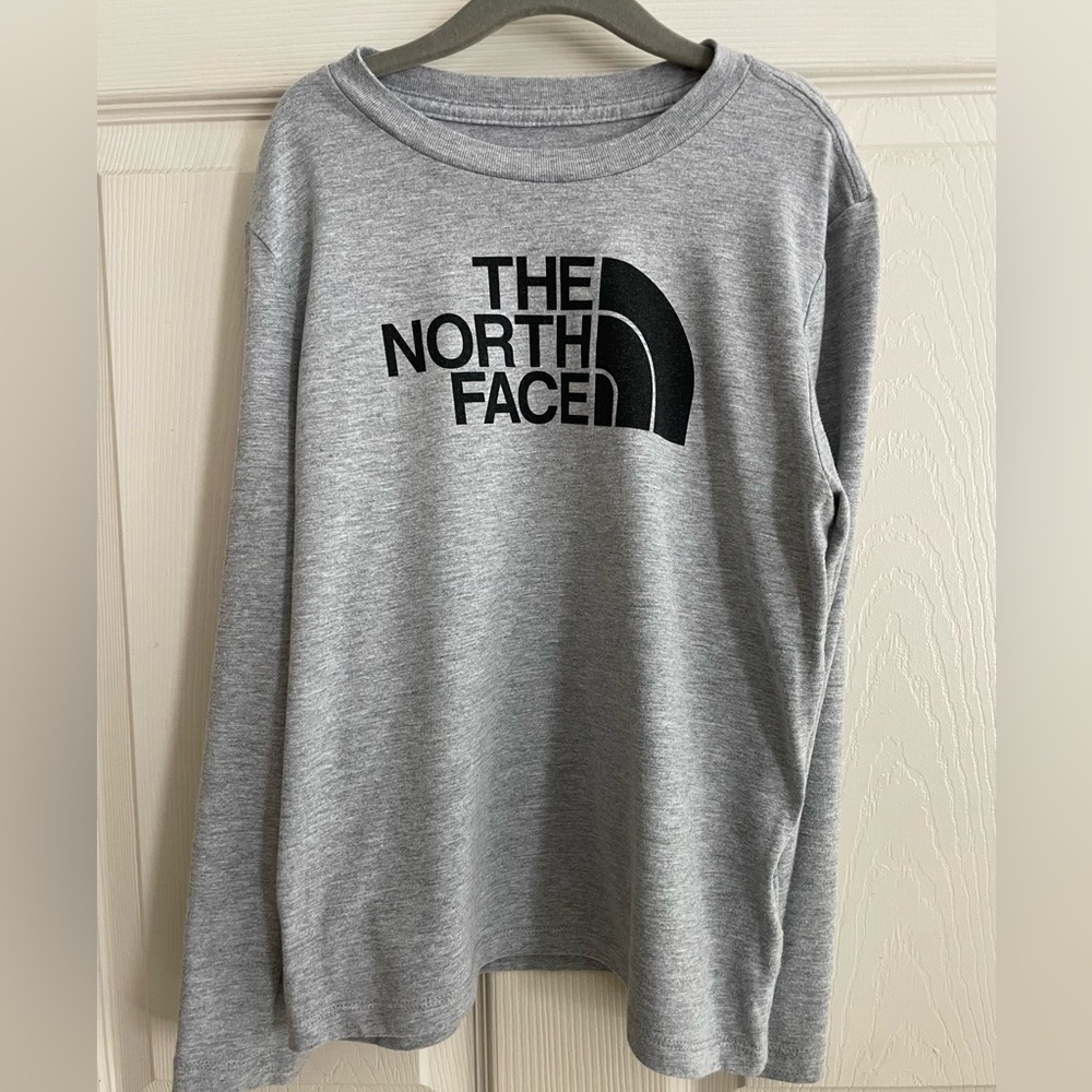Boys’ The North Face Heather Gray Logo Tee